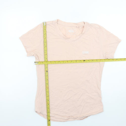 Diesel Womens Beige Basic Cotton Short Sleeve T-Shirt M