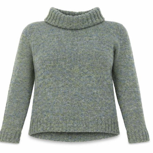 Nice Things Paloma S Women Green Roll Neck Wool Alpaca Jumper Size S