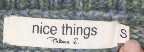 Nice Things Paloma S Women Green Roll Neck Wool Alpaca Jumper Size S