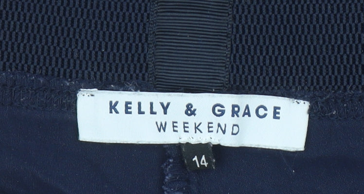 Kelly & Grace Women’s Blue Capri Stretch Leggings Size 14