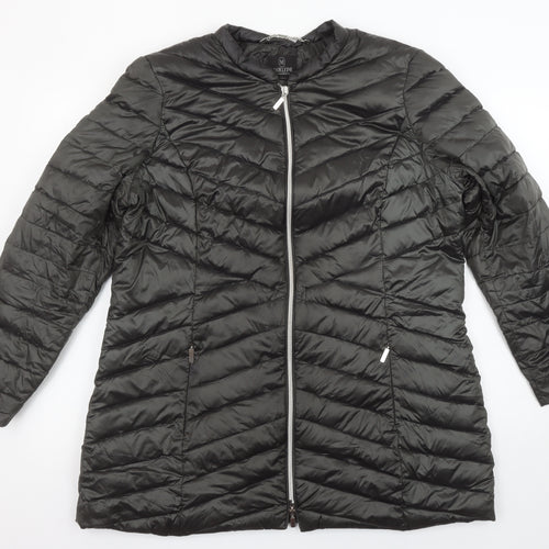 Madeleine Women’s Black Quilted Mid-Length Puffer Jacket Size M