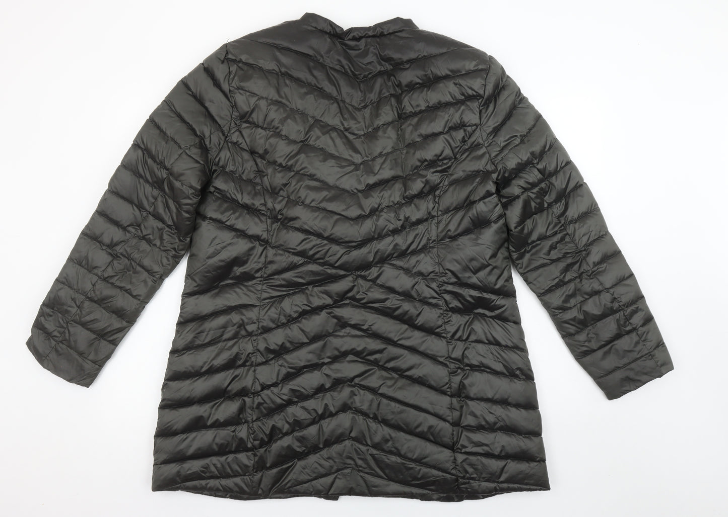 Madeleine Women’s Black Quilted Mid-Length Puffer Jacket Size M