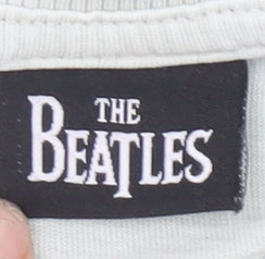 Zara Girls The Beatles Grey Cropped Graphic T-Shirt 11-12 Years