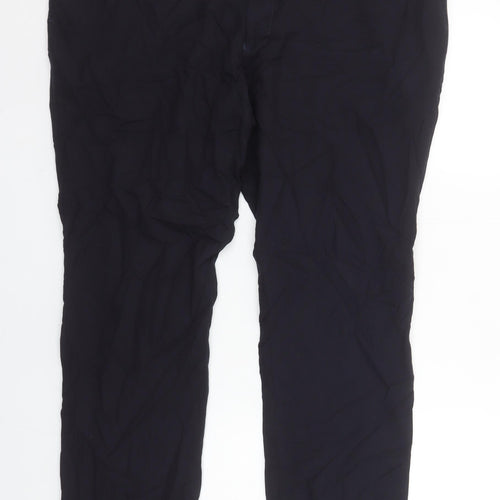 Next Men's Black Chino Trousers Size 40W 31L Regular Fit