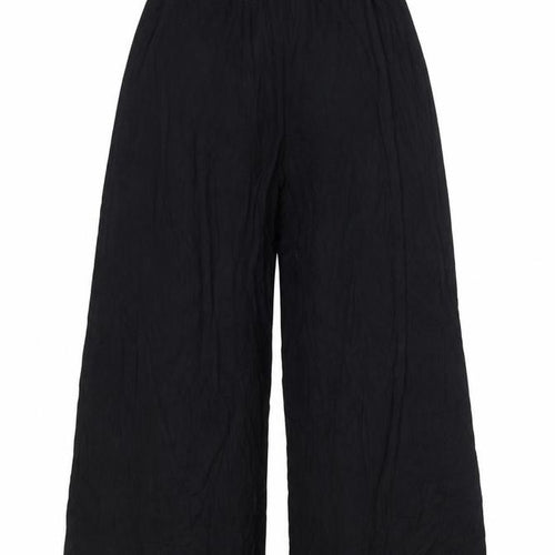 ASOS DESIGN Women’s Black Wide-Leg Trousers UK 10 Elastic Waist