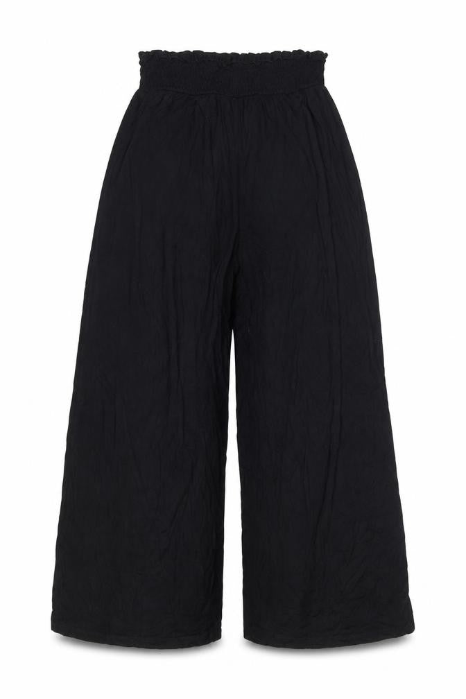 ASOS DESIGN Women’s Black Wide-Leg Trousers UK 10 Elastic Waist