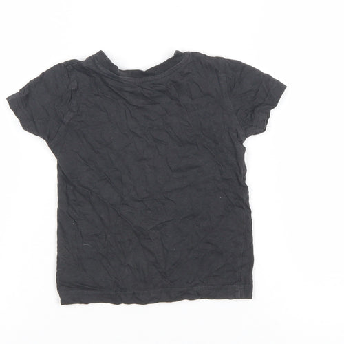 Mothercare Black Dinosaur Adventure Graphic T-Shirt 18-24 Months