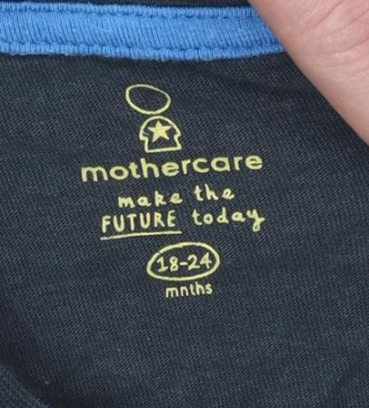 Mothercare Black Dinosaur Adventure Graphic T-Shirt 18-24 Months