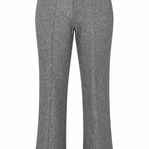 ZARA Women Silver Metallic Stretch Leggings Size 8 Party Knit Pants