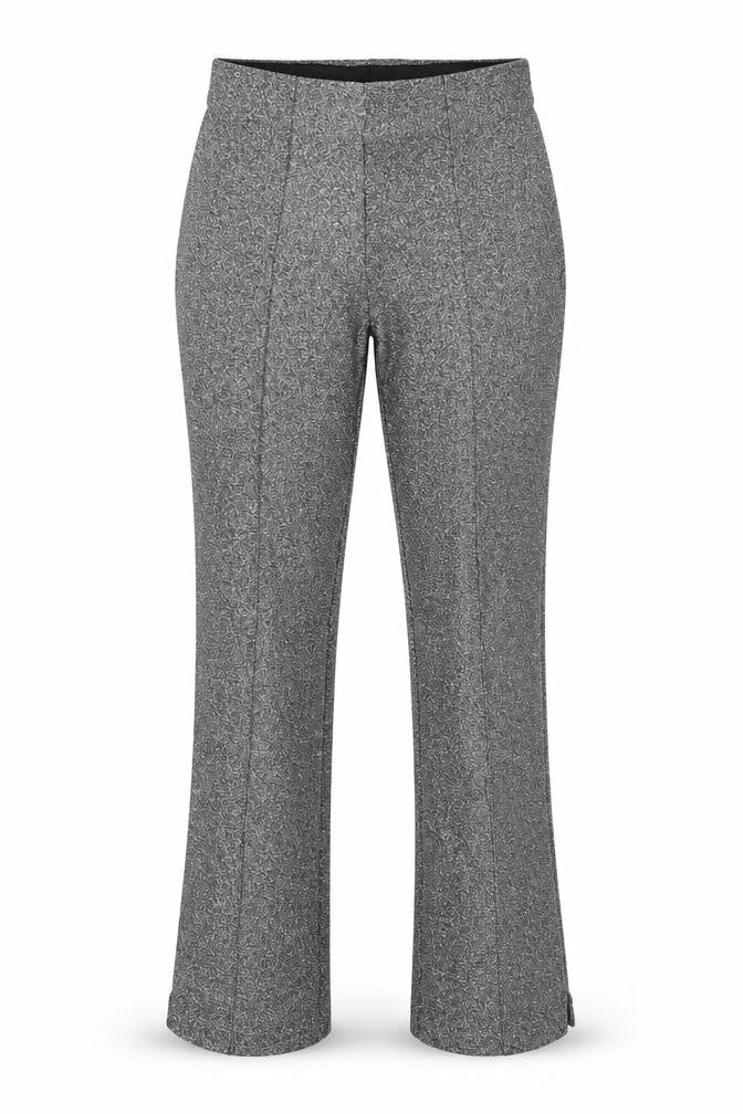 ZARA Women Silver Metallic Stretch Leggings Size 8 Party Knit Pants