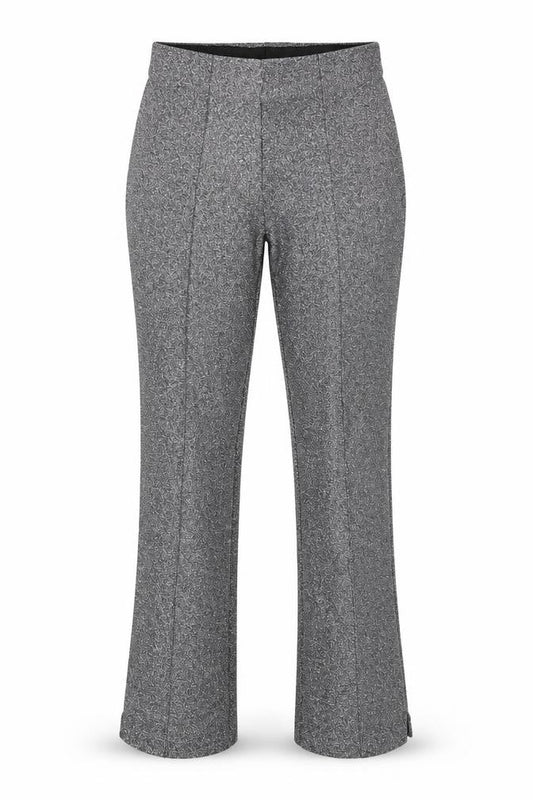 ZARA Women Silver Metallic Stretch Leggings Size 8 Party Knit Pants