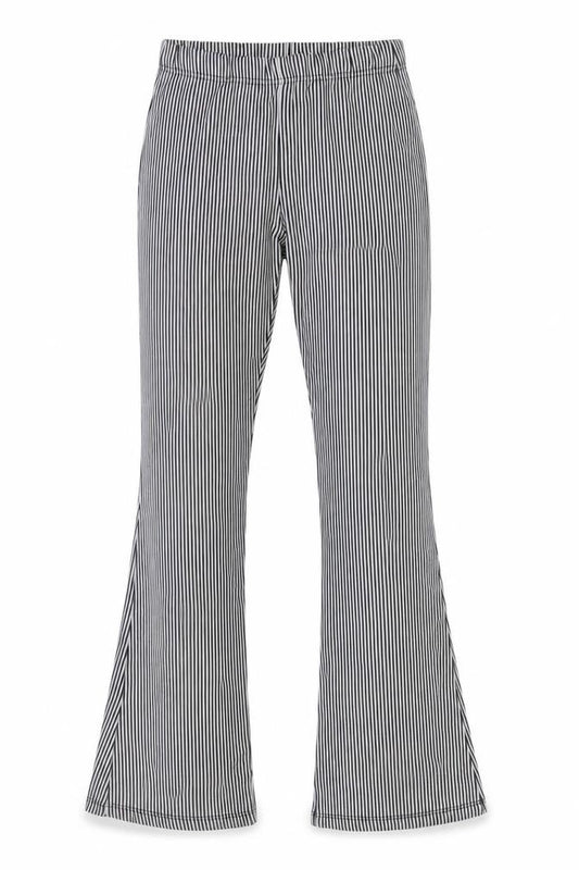 Topshop Women’s Black White Striped Leggings Size 8 Polyester