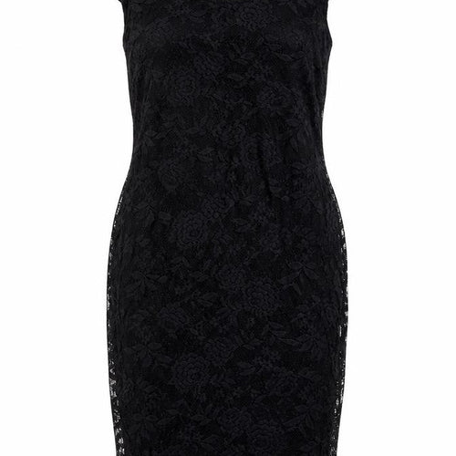 Dorothy Perkins Women’s Black Lace Sheath Dress Size 12 Party Knee Length
