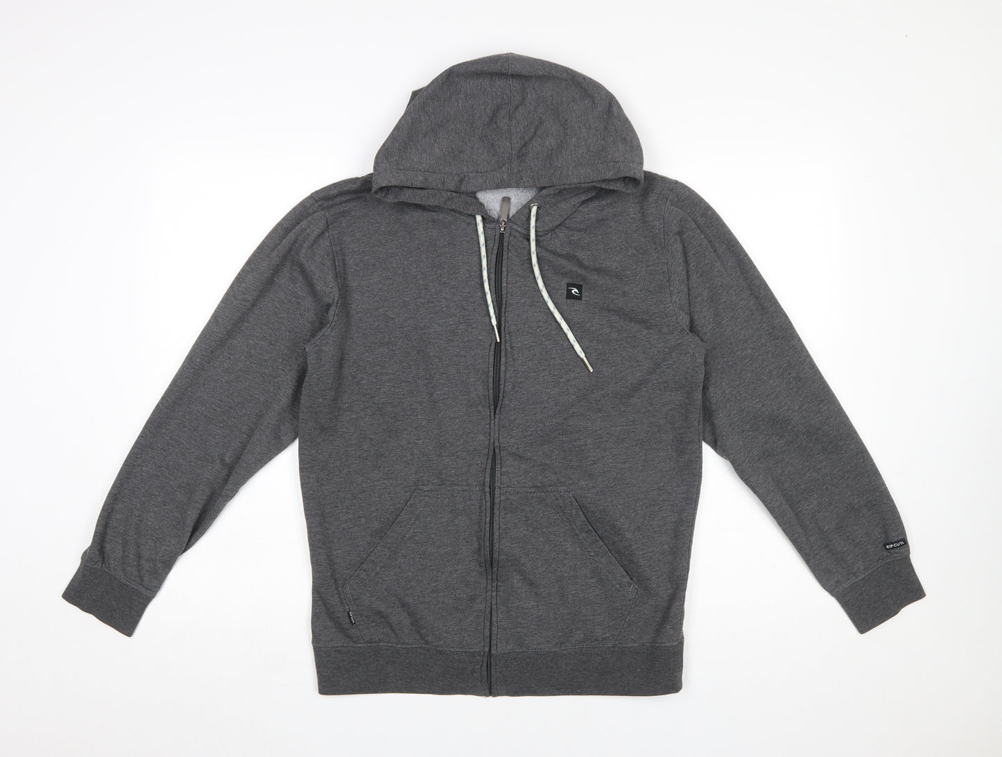 Rip Curl Men's Grey Full Zip Hoodie Small Regular Fit Surf Style