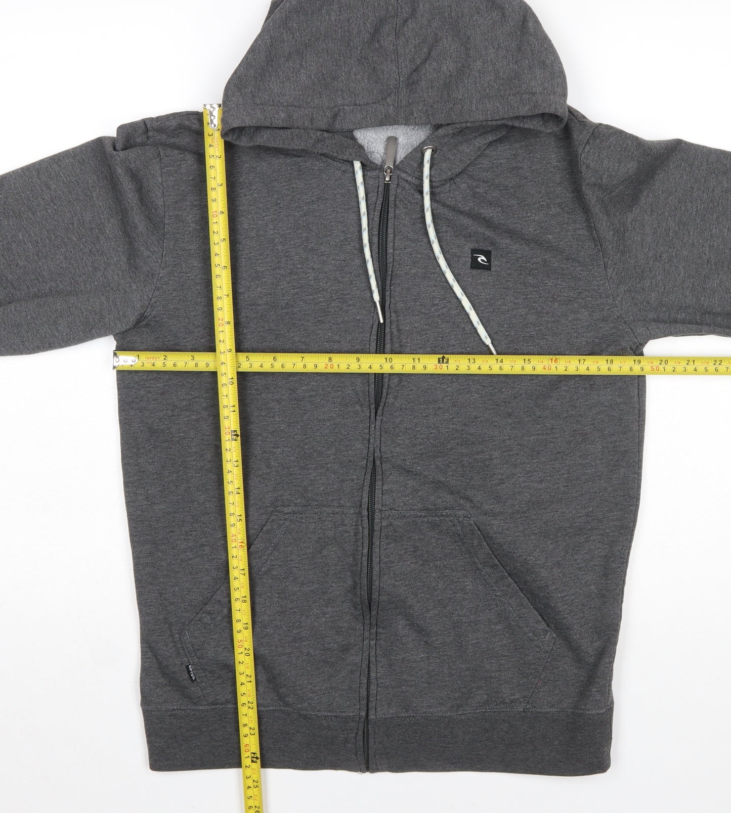 Rip Curl Men's Grey Full Zip Hoodie Small Regular Fit Surf Style