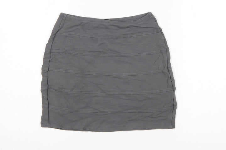 Dorothy Perkins Women's Grey Pencil Stretch Skirt Size 8