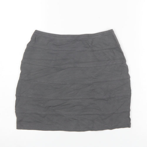 Dorothy Perkins Women's Grey Pencil Stretch Skirt Size 8