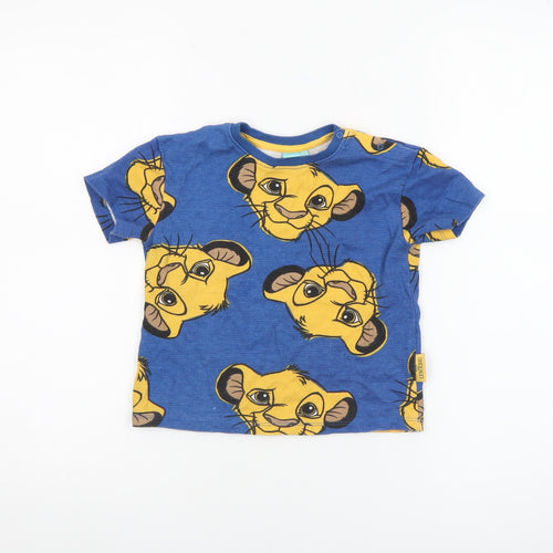 Disney Baby Blue Simba The Lion King T-Shirt 24 Months Unisex Cotton