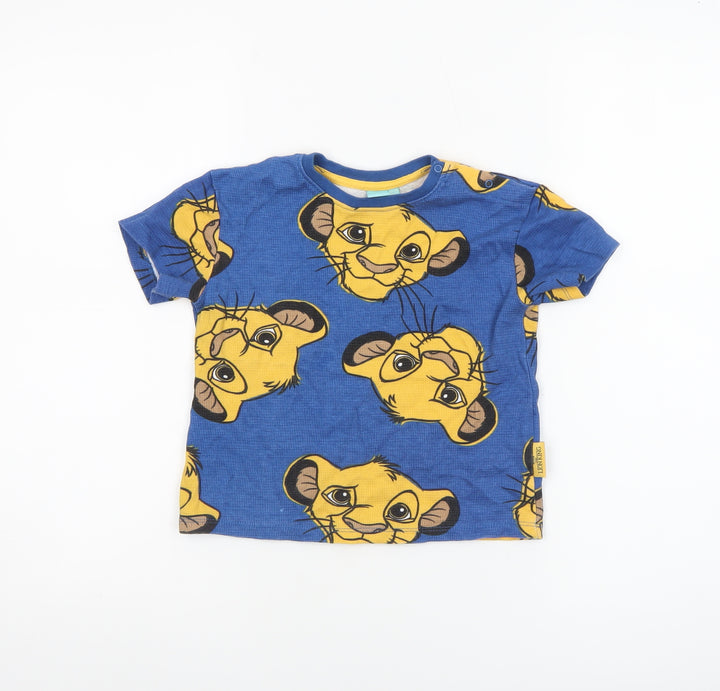 Disney Baby Blue Simba The Lion King T-Shirt 24 Months Unisex Cotton