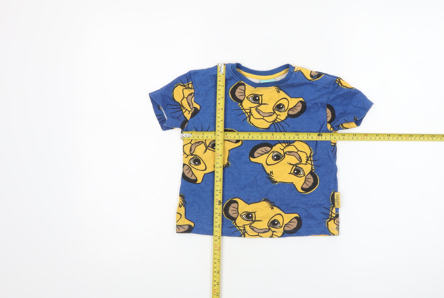 Disney Baby Blue Simba The Lion King T-Shirt 24 Months Unisex Cotton