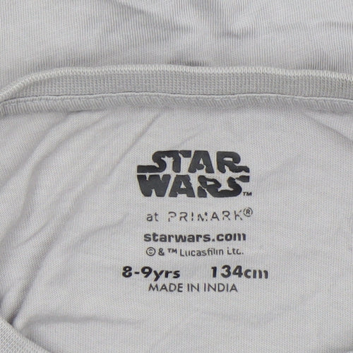 Primark Boys Beige Star Wars Mandalorian Long Sleeve T-Shirt 8-9 Years