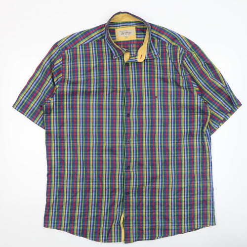 Daniel Grahame Drifter Men’s Multicoloured XL Check Short Sleeve Cotton Shirt