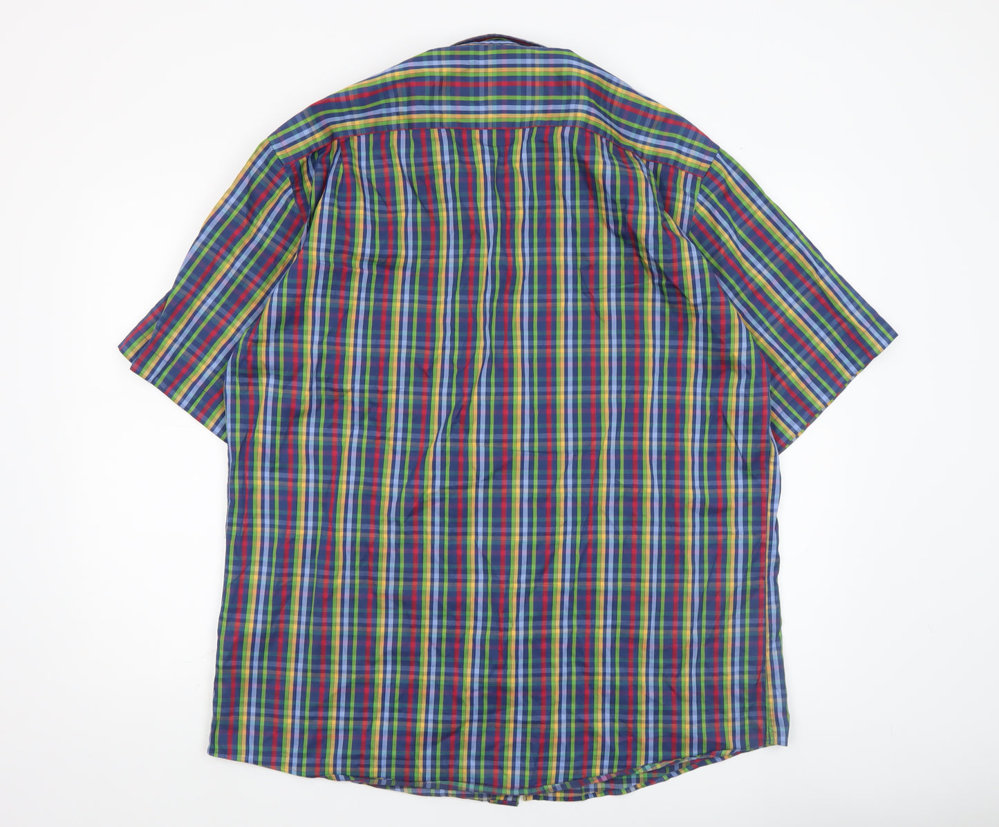 Daniel Grahame Drifter Men’s Multicoloured XL Check Short Sleeve Cotton Shirt