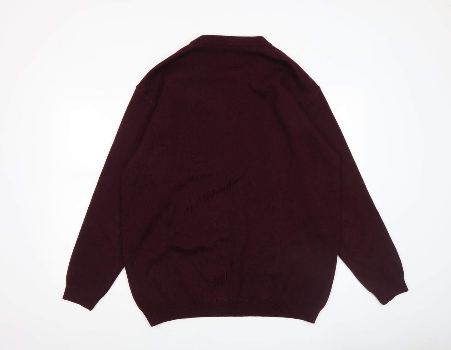 Gilt Edge Men's Red 2XL Pullover Crew Neck Jumper