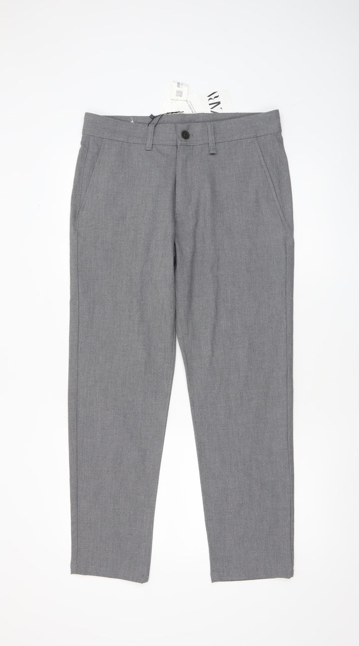 Zara Men's Grey Slim Fit Chino Trousers Size 30 Regular