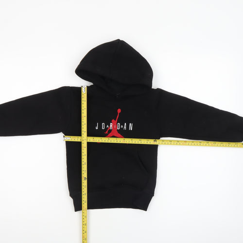 Jordan Boys Black Pullover Hoodie 4 Years Basketball Logo Sweatshirt