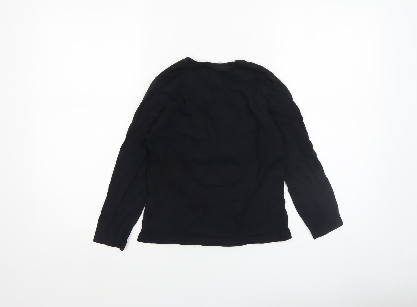 Pokémon Boys Black Pikachu Long Sleeve Cotton T-Shirt 8-9 Years