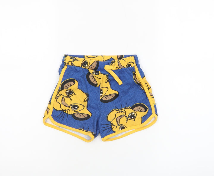 Disney Baby The Lion King Blue Simba Shorts 18-24 Months Unisex