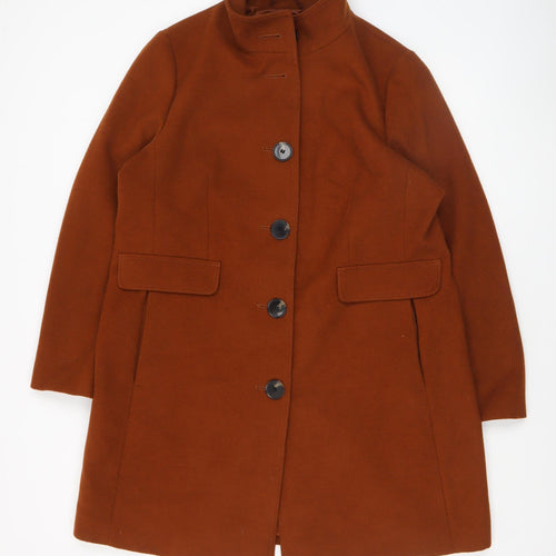 Marks and Spencer Women's Brown Mid-Length Coat Size 18
