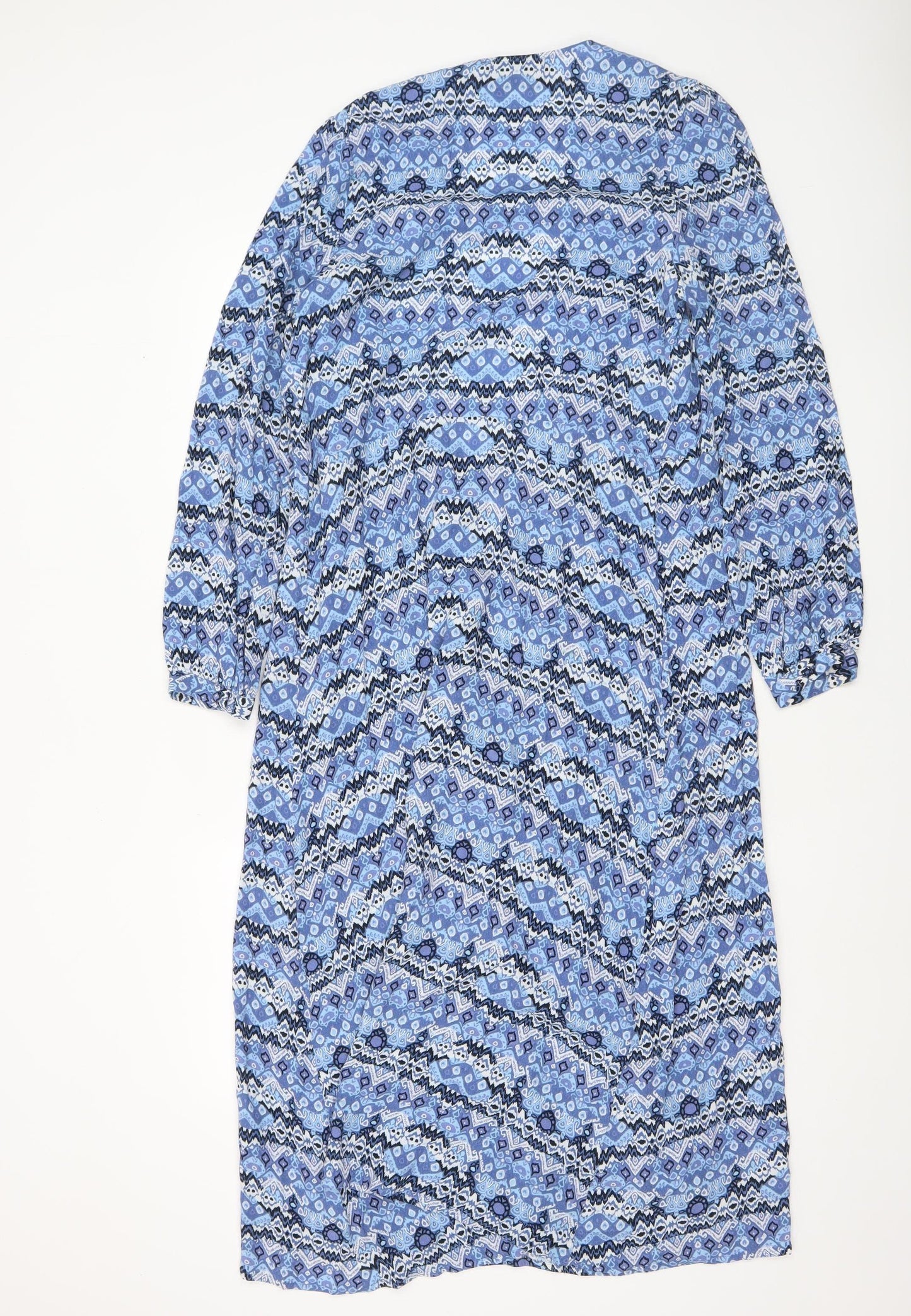 Paul Costelloe Women Multicoloured Size 10 Bohemian Geometric Beach Cover Up