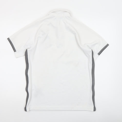 Under Armour Men's White Small HeatGear Polo Shirt Bruins Logo
