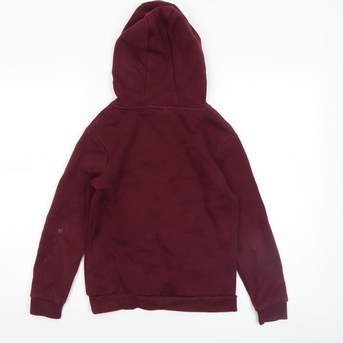 Harry Potter Boys Burgundy Pullover Hoodie 9-10 Years Quidditch Graphic Sweatshirt