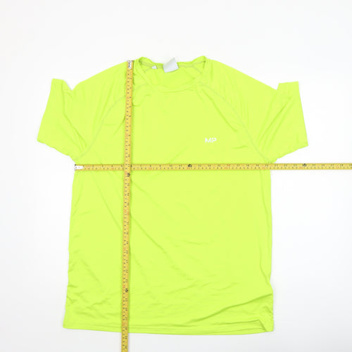 MP Men's Yellow XL Athletic Fit Quick Dry Sports T-Shirt