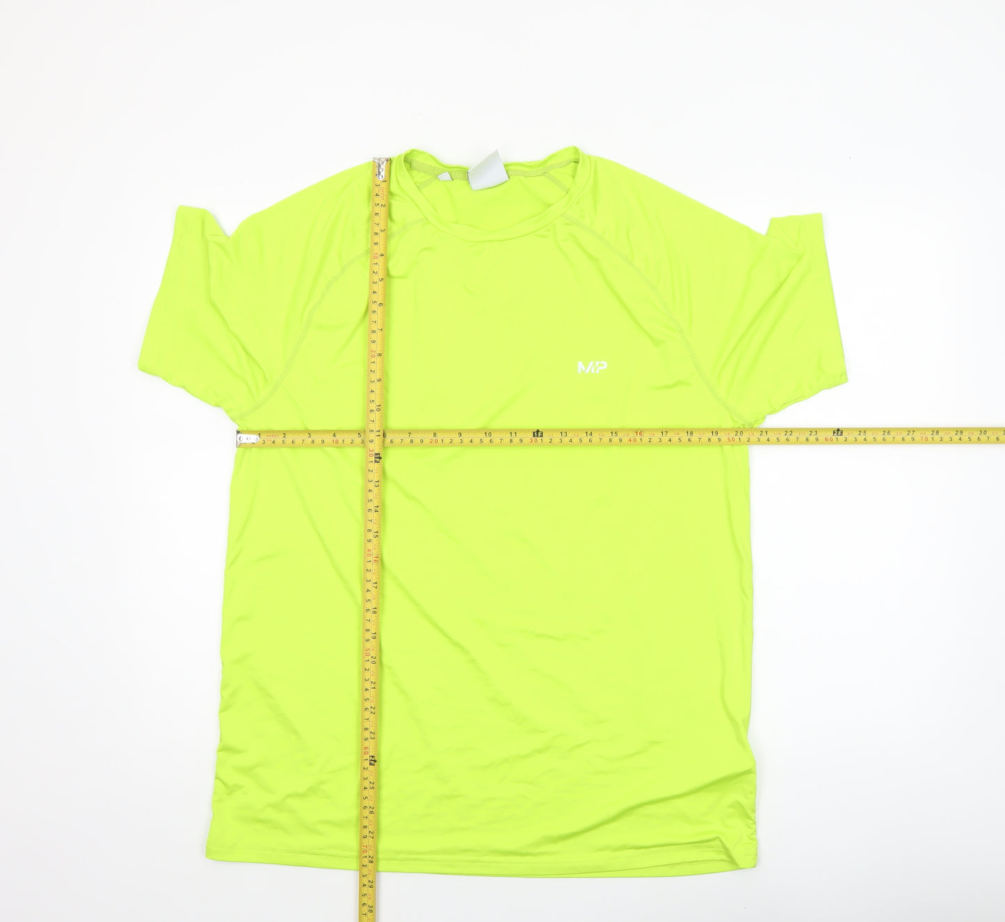 MP Men's Yellow XL Athletic Fit Quick Dry Sports T-Shirt