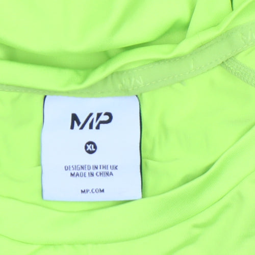 MP Men's Yellow XL Athletic Fit Quick Dry Sports T-Shirt
