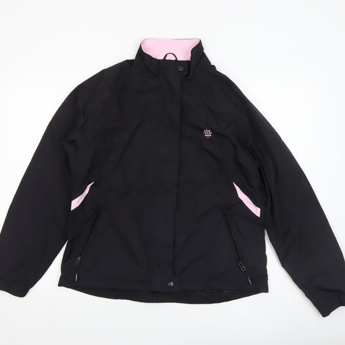 Backswing Women Black Pink Lined Waterproof Jacket Size 10