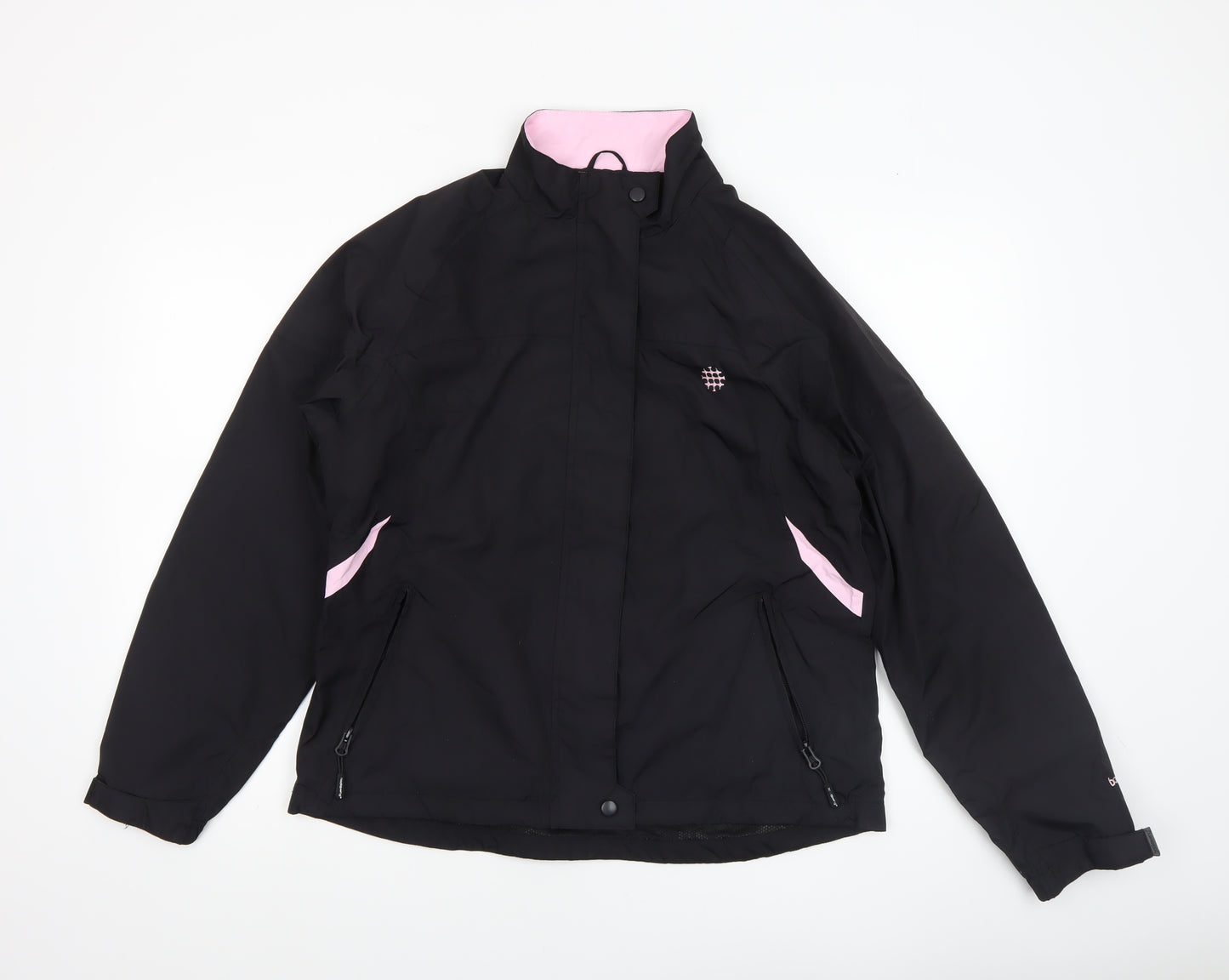 Backswing Women Black Pink Lined Waterproof Jacket Size 10