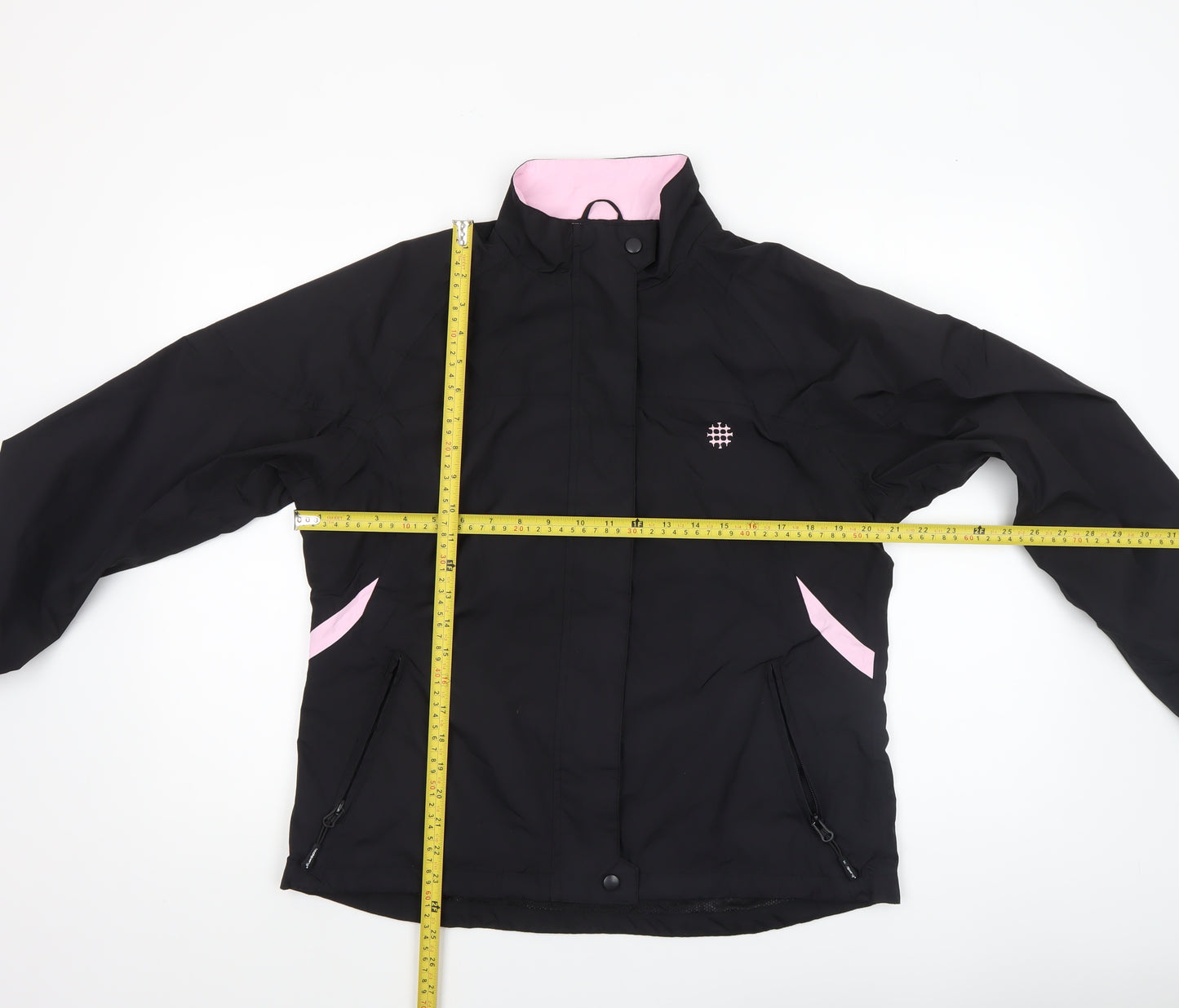 Backswing Women Black Pink Lined Waterproof Jacket Size 10