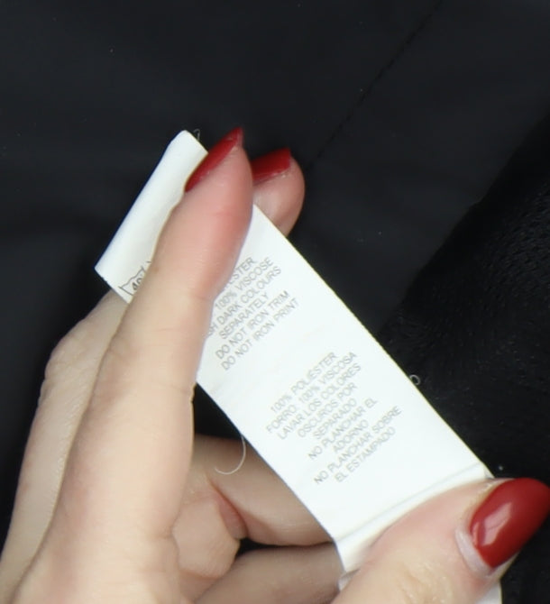 Backswing Women Black Pink Lined Waterproof Jacket Size 10