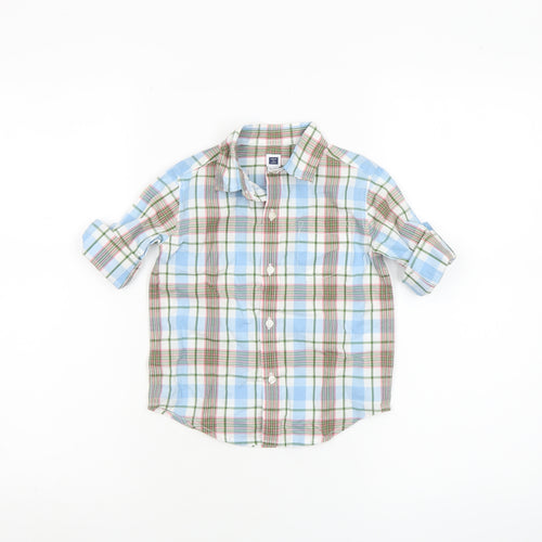 Janie and Jack Unisex Baby Plaid Button-Up Shirt 18–24 Months Cotton