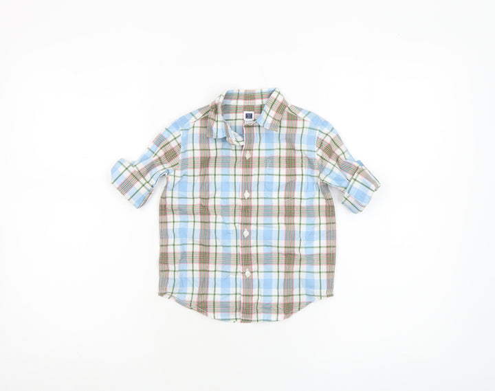 Janie and Jack Unisex Baby Plaid Button-Up Shirt 18–24 Months Cotton