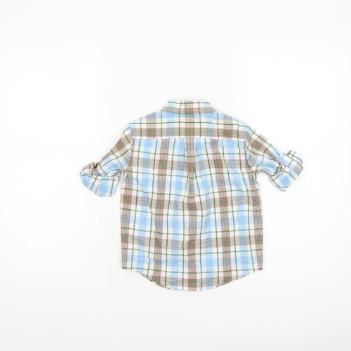 Janie and Jack Unisex Baby Plaid Button-Up Shirt 18–24 Months Cotton