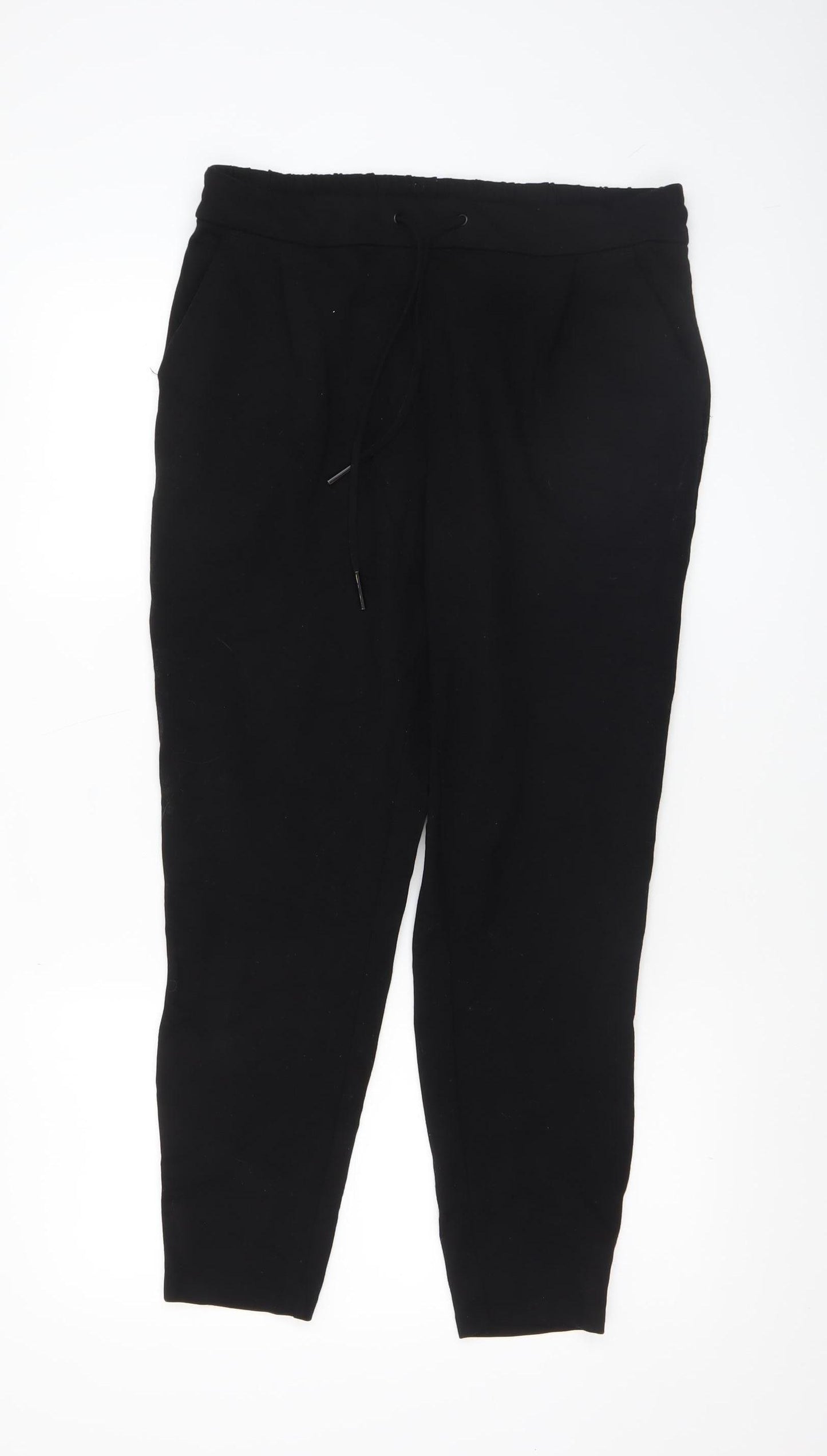 Vero Moda Women’s Black Jogger Trousers L Casual Comfortable Cotton