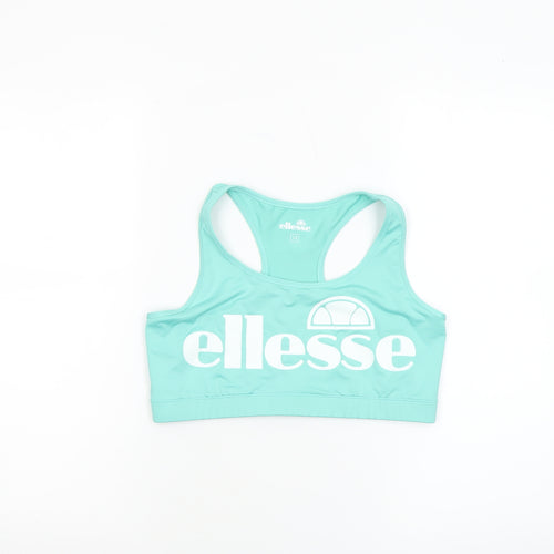 Ellesse Women's Blue Size 12 Sports Bra Racerback Medium Support