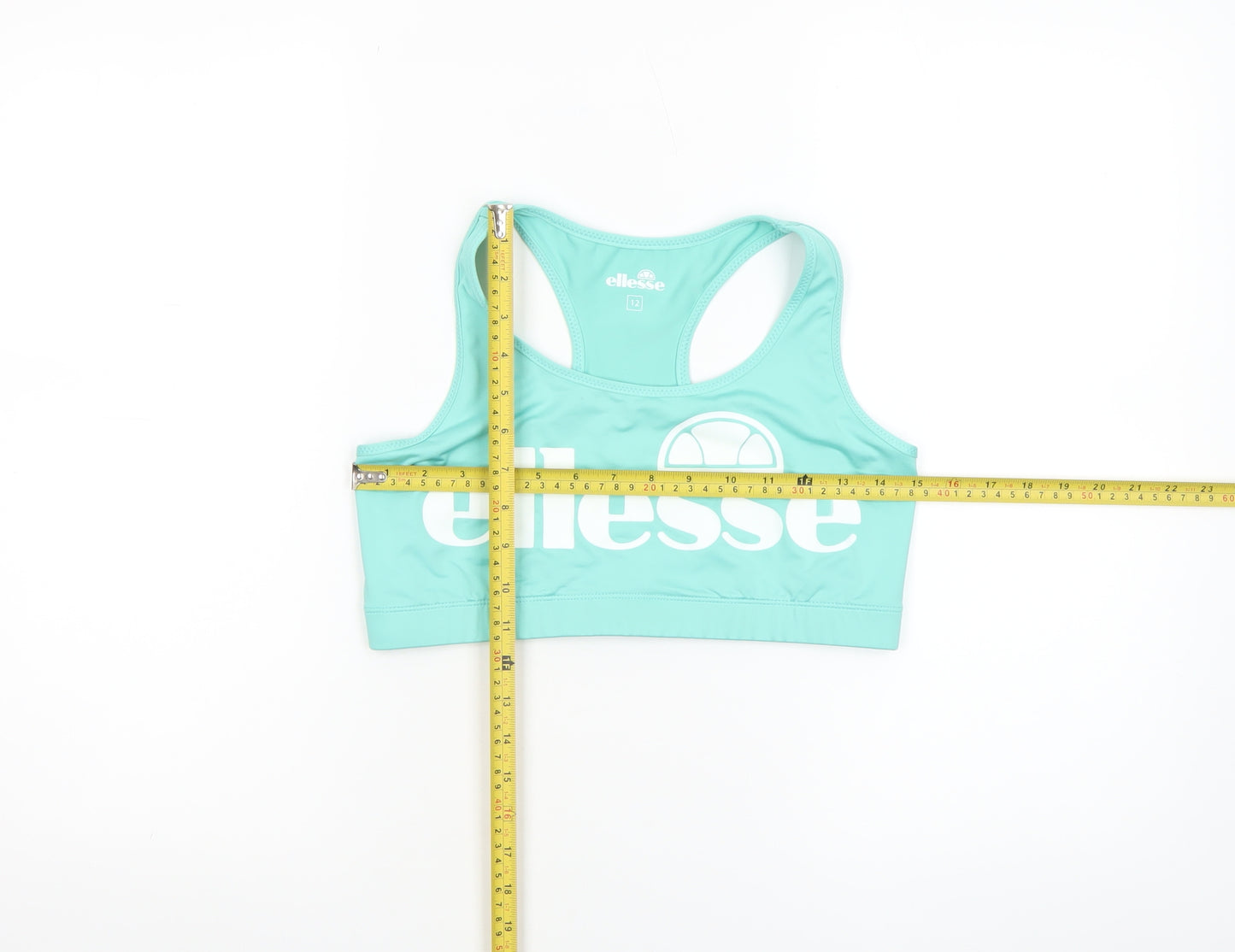 Ellesse Women's Blue Size 12 Sports Bra Racerback Medium Support