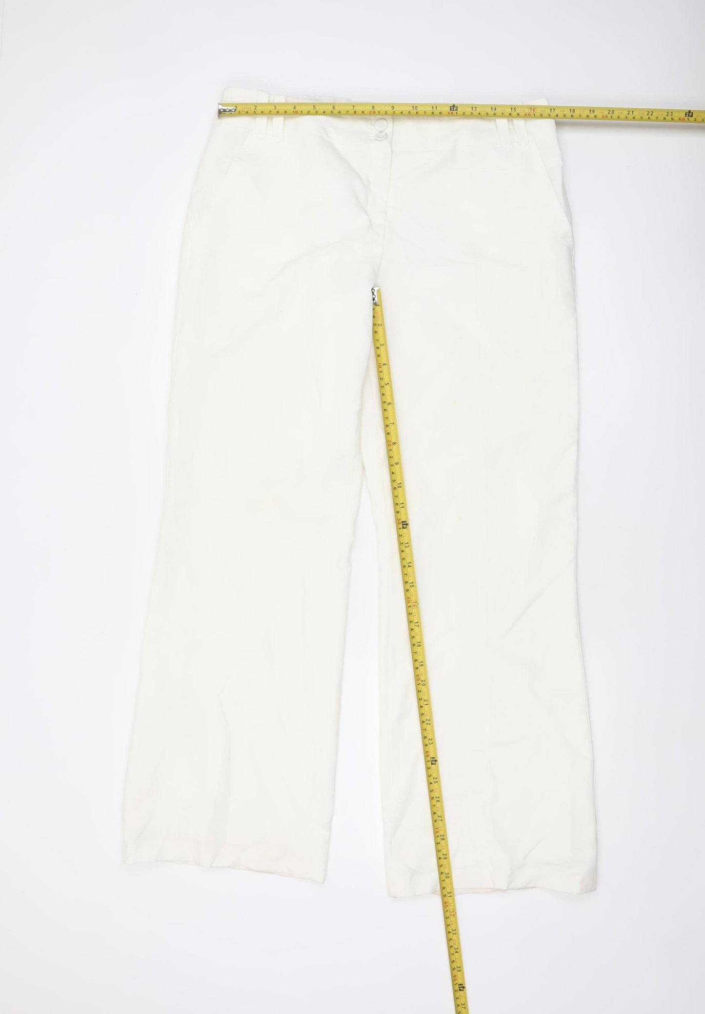St Bernard for Dunnes Stores Women’s Ivory Straight Leg Trousers Size 14